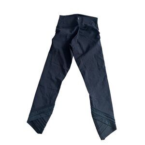 LULULEMON Black Cropped Panel Leggings Size 6